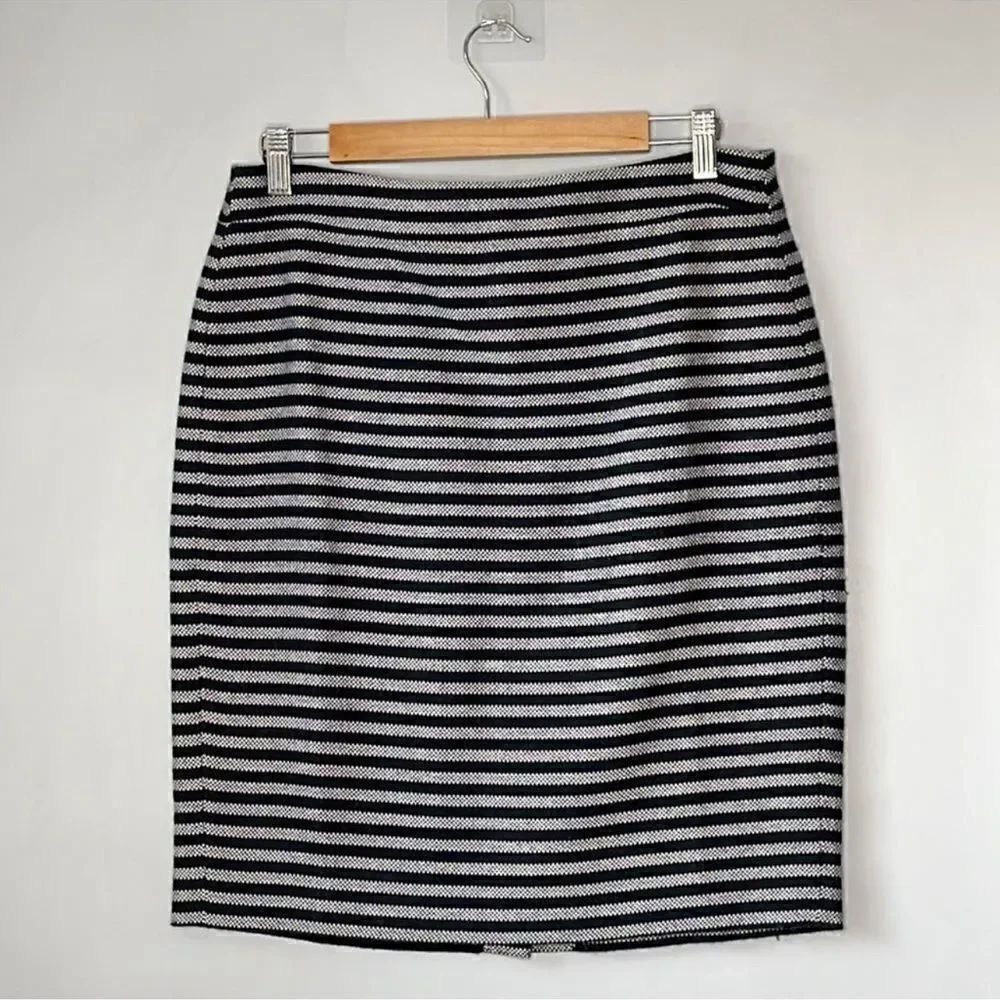 J. Crew Knit Wool Blend Stripped Skirt